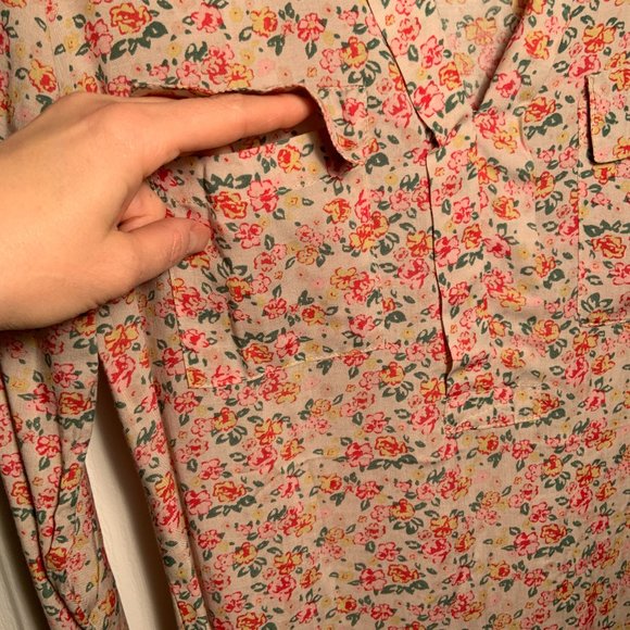 Women's Vintage Splendid for Holt Renfrew Floral Print Shirt Top Blouse Size 2 - Picture 3 of 11